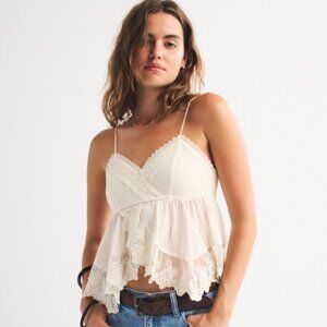 Babydoll Lace Trim Cami